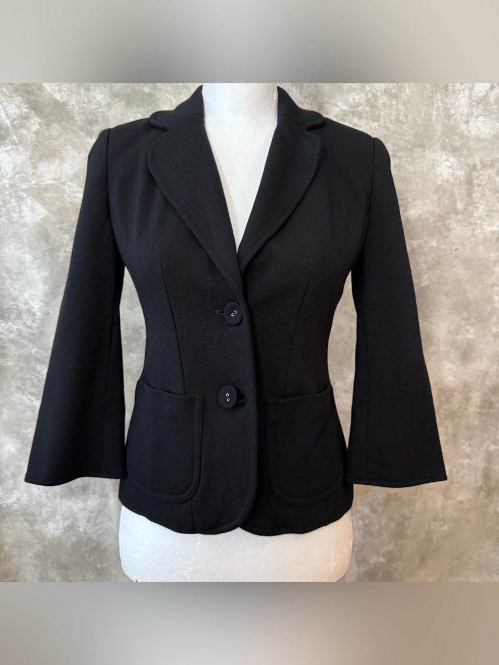 Context Black Women's Fitted Two-Button Blazer ( Love 24)